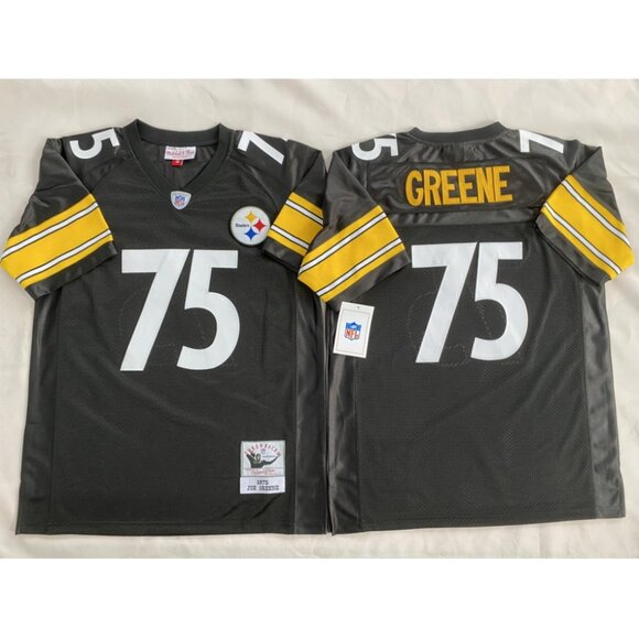 Mens Youths Kids Womens Joe Greene Black Stitched Jersey
